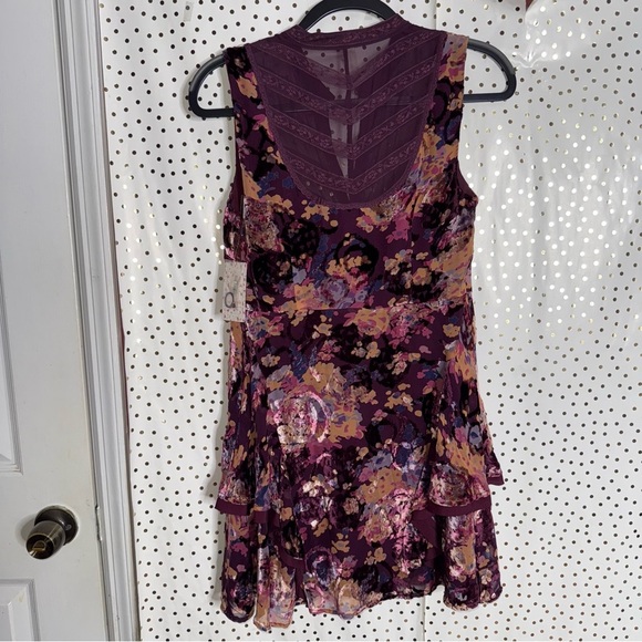 Free People Floral Purple Sleeveless Dress - Picture 10 of 10